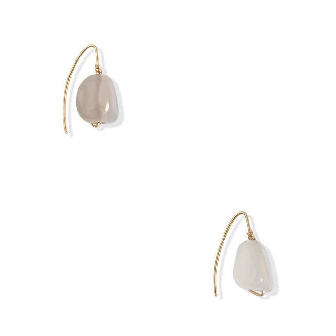 White Onyx Stone Earrings